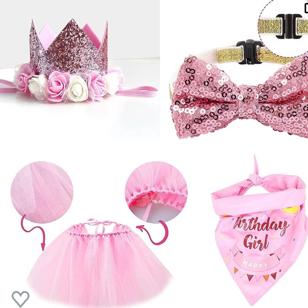 Small Dog Birthday Outfit/Decoration